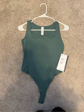 lululemon athletica Teal Square-Neck Sleeveless Bodysuit